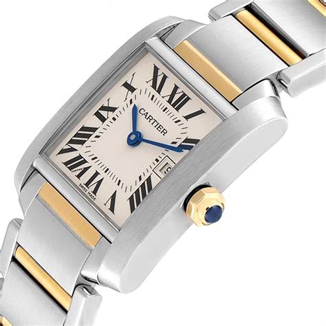 cartier ladies large tank watch.